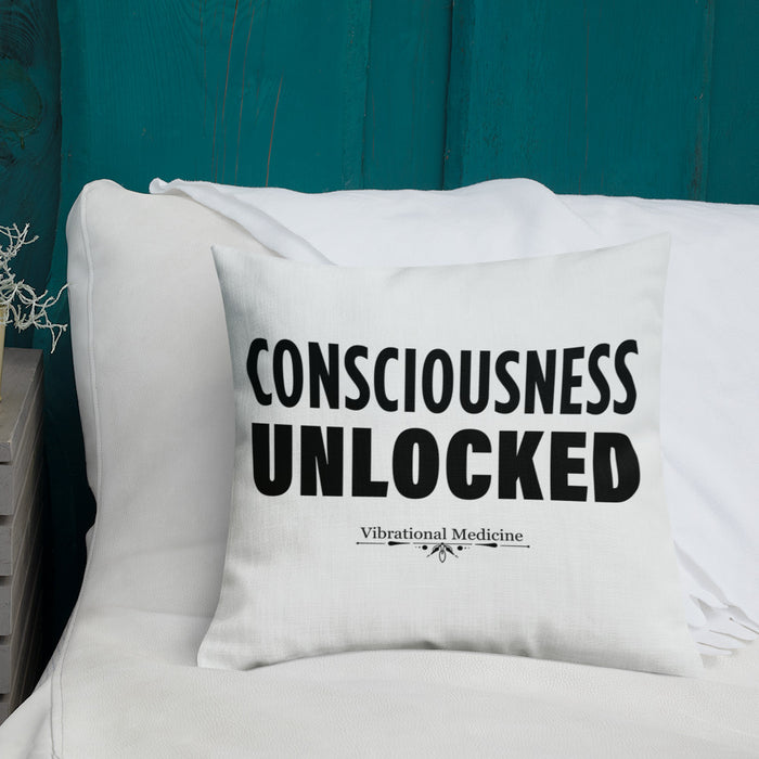 Consciousness Unlocked Premium Pillow 18″×18″