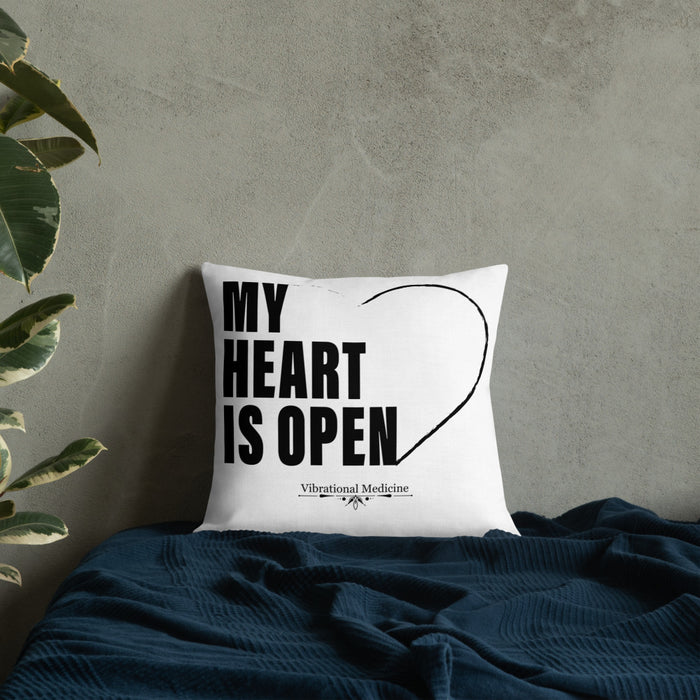 My Heart Is Open Premium Pillow 18″×18″