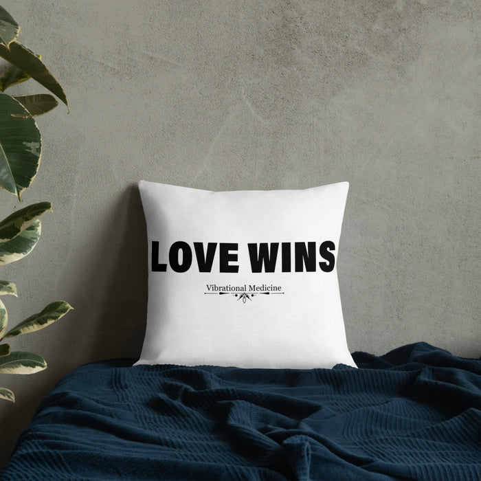 Love Wins Premium Pillow 18″×18″