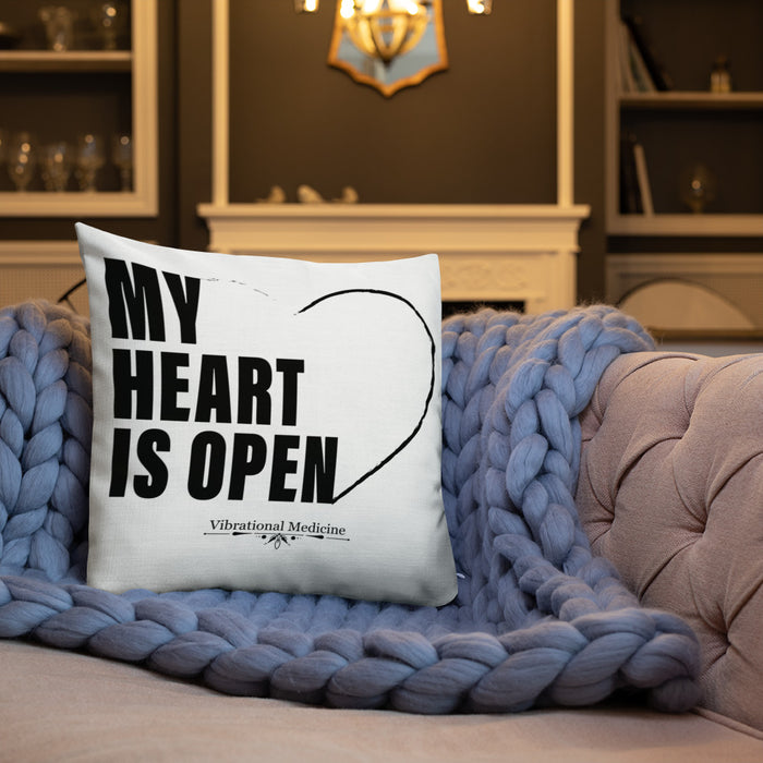 My Heart Is Open Premium Pillow 18″×18″