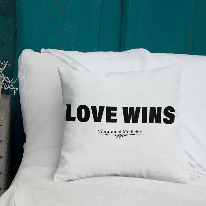 Love Wins Premium Pillow 18″×18″