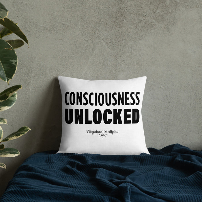 Consciousness Unlocked Premium Pillow 18″×18″