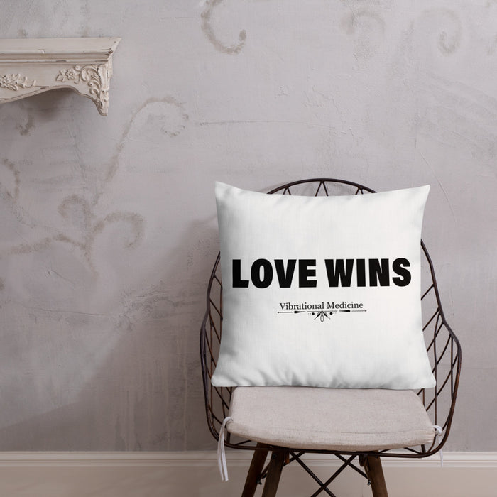 Love Wins Premium Pillow 22″×22″