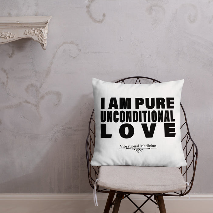 I Am Pure Unconditional Love Premium Pillow 22″×22″