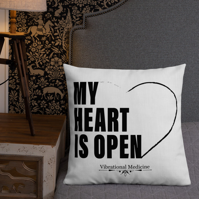 My Heart Is Open Premium Pillow 22″×22″