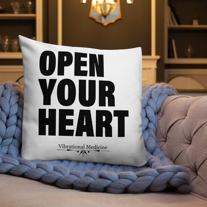 Open Your Heart Premium Pillow 22″×22″