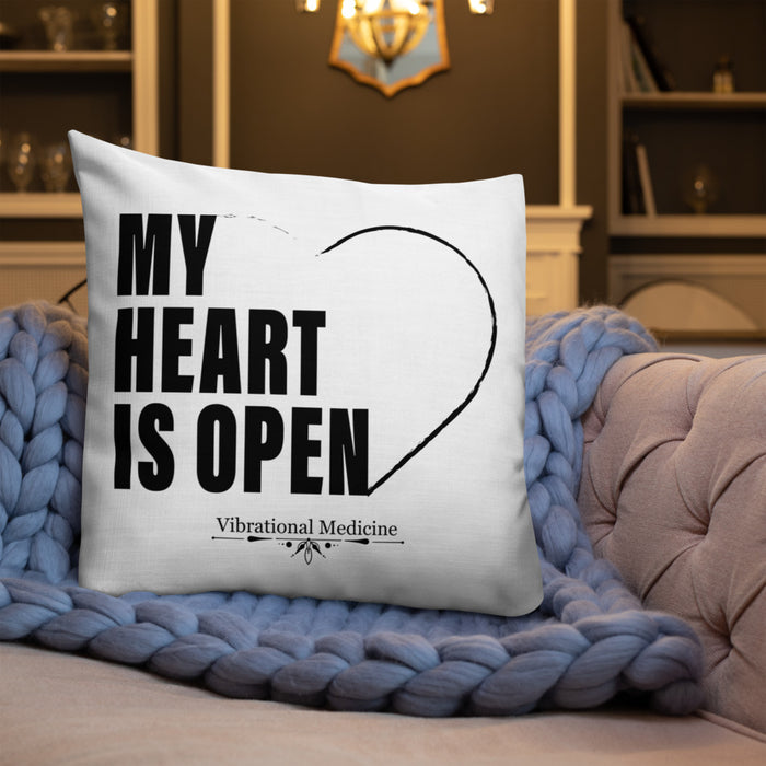 My Heart Is Open Premium Pillow 22″×22″