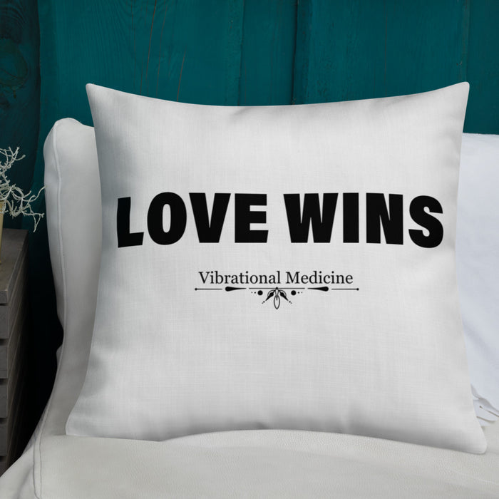 Love Wins Premium Pillow 22″×22″