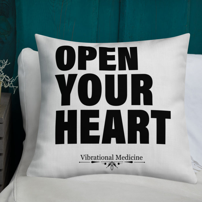 Open Your Heart Premium Pillow 22″×22″