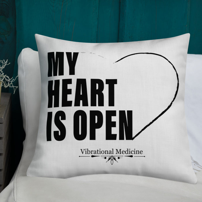 My Heart Is Open Premium Pillow 22″×22″