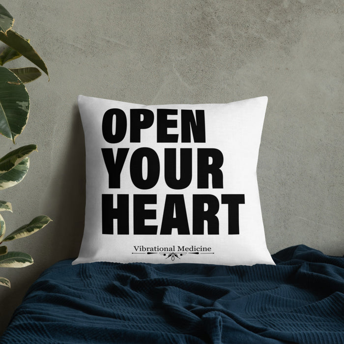 Open Your Heart Premium Pillow 22″×22″