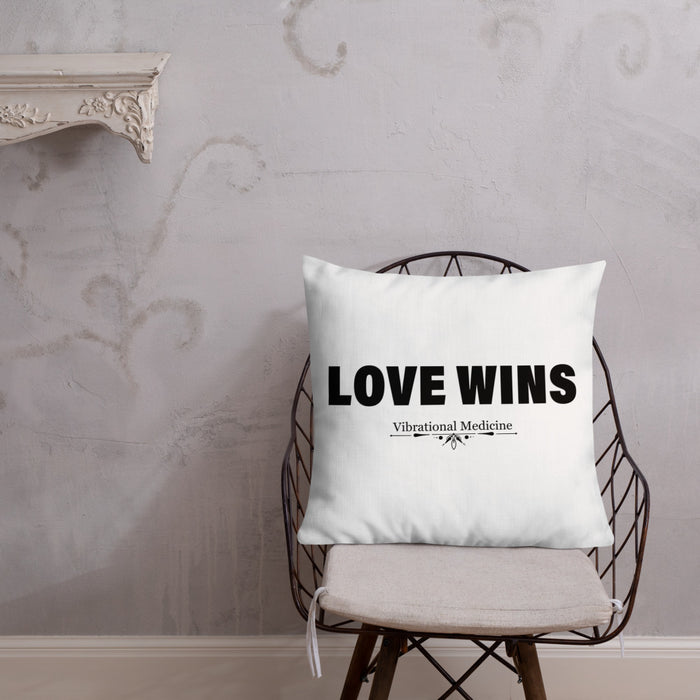 Love Wins Premium Pillow 22″×22″