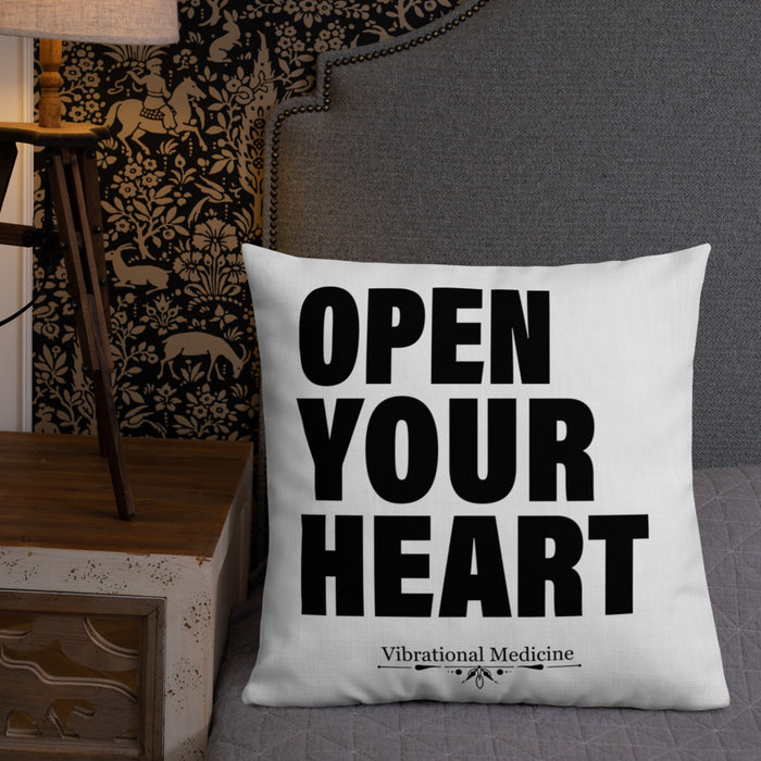 Open Your Heart Premium Pillow 22″×22″