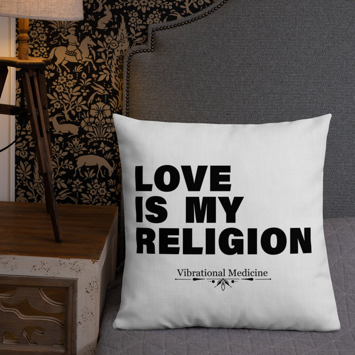 Love Is My Religion Premium Pillow 22″×22″