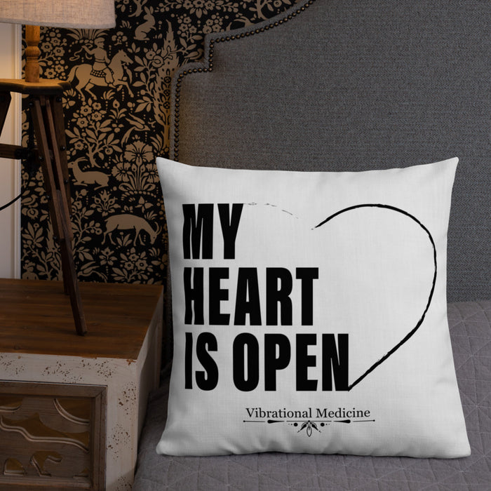 My Heart Is Open Premium Pillow 22″×22″