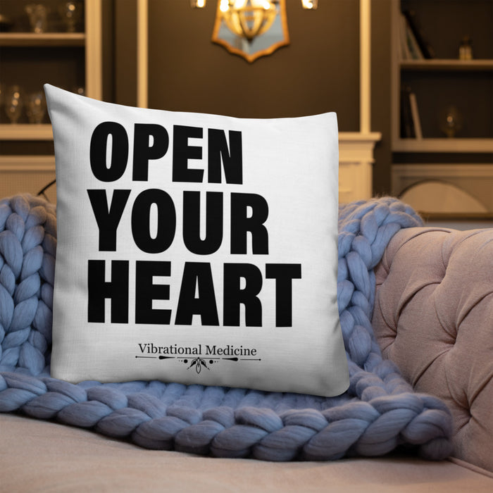 Open Your Heart Premium Pillow 22″×22″