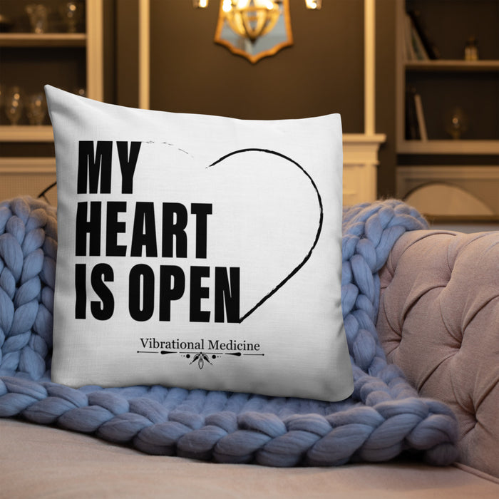 My Heart Is Open Premium Pillow 22″×22″