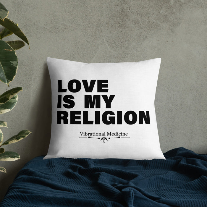 Love Is My Religion Premium Pillow 22″×22″