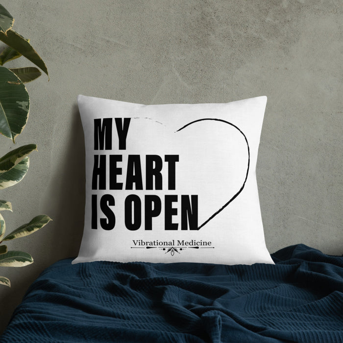 My Heart Is Open Premium Pillow 22″×22″