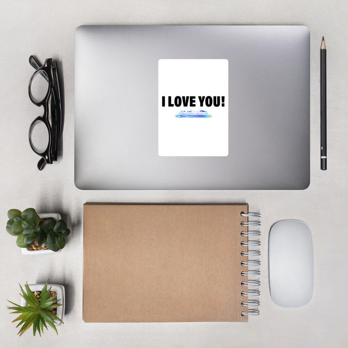 I Love You! Bubble-Free Stickers