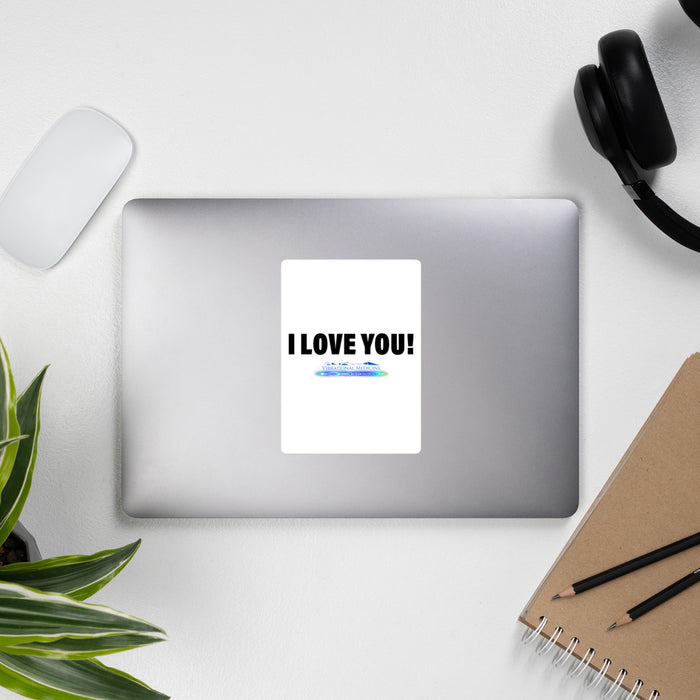 I Love You! Bubble-Free Stickers