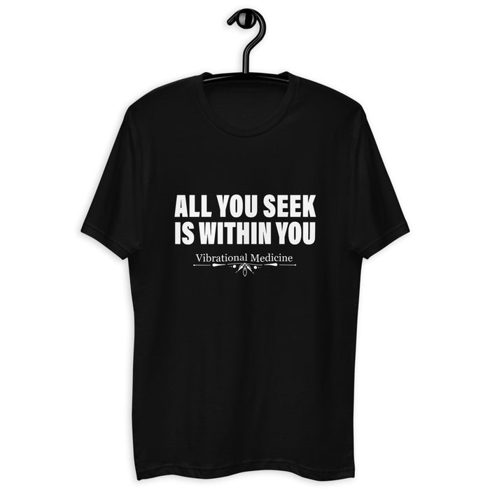 All You Seek Is Within You (Black) Short Sleeve T-shirt