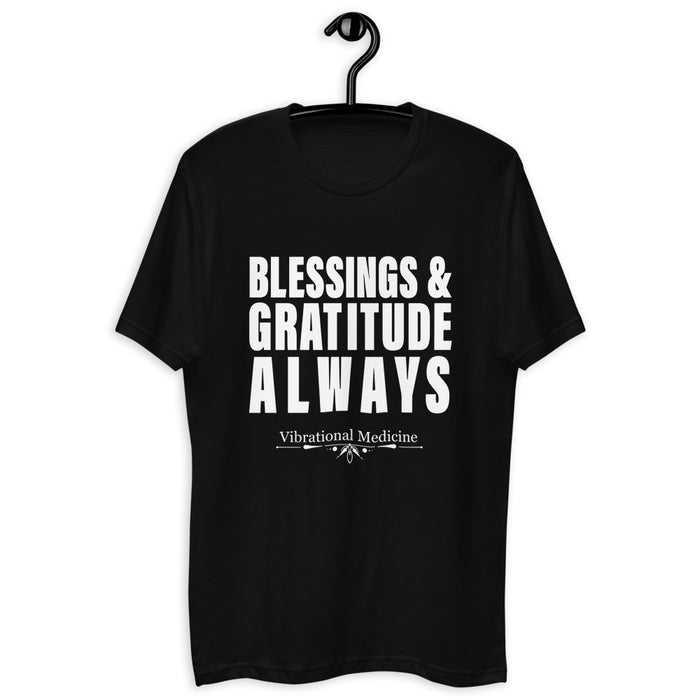 Blessings & Gratitude Always (Black) Short Sleeve T-shirt