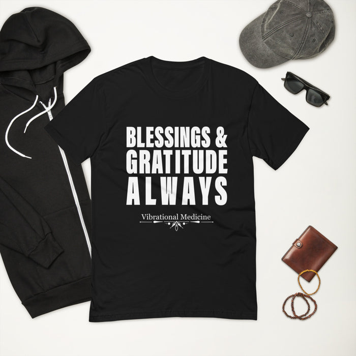 Blessings & Gratitude Always (Black) Short Sleeve T-shirt