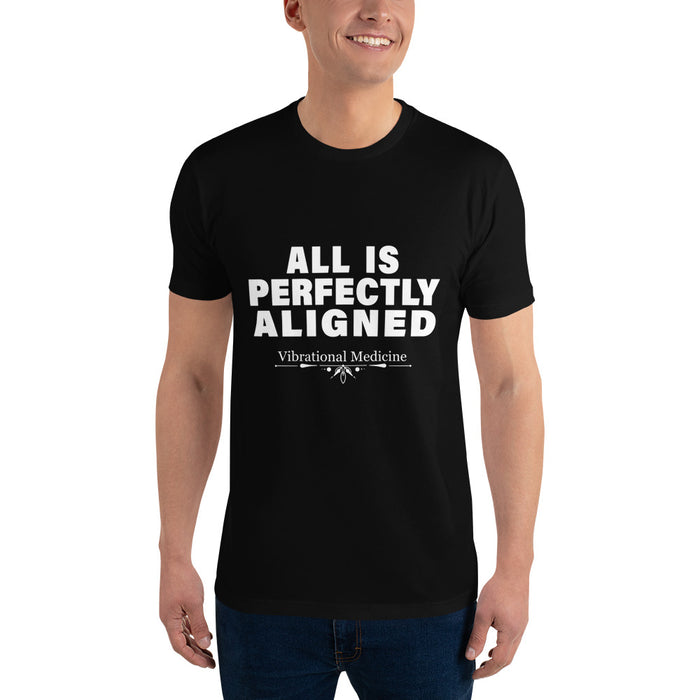 All Is Perfectly Aligned (Black) Short Sleeve T-shirt