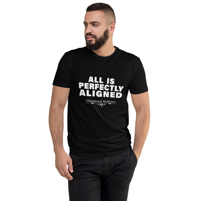 All Is Perfectly Aligned (Black) Short Sleeve T-shirt