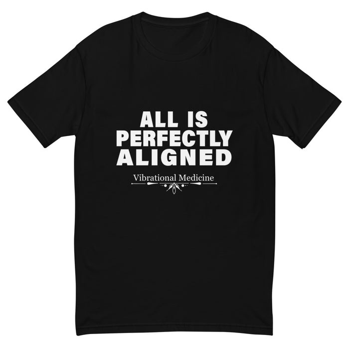 All Is Perfectly Aligned (Black) Short Sleeve T-shirt