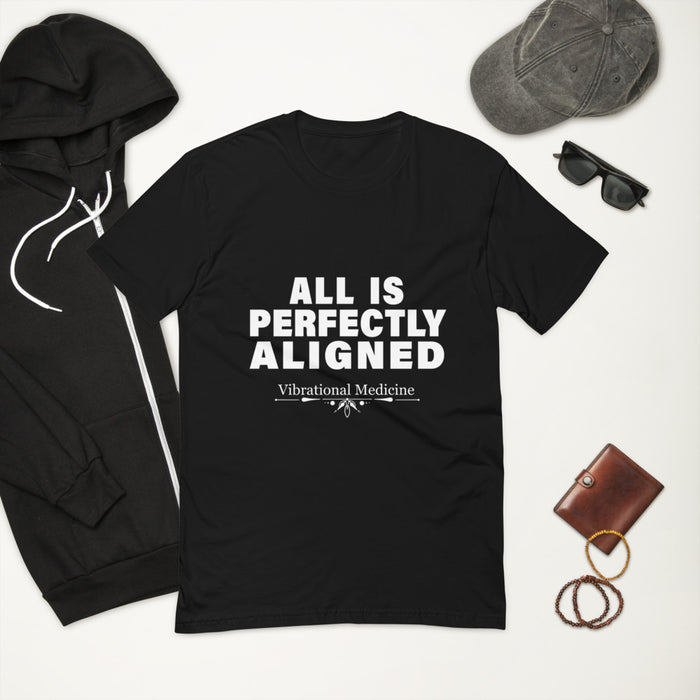 All Is Perfectly Aligned (Black) Short Sleeve T-shirt