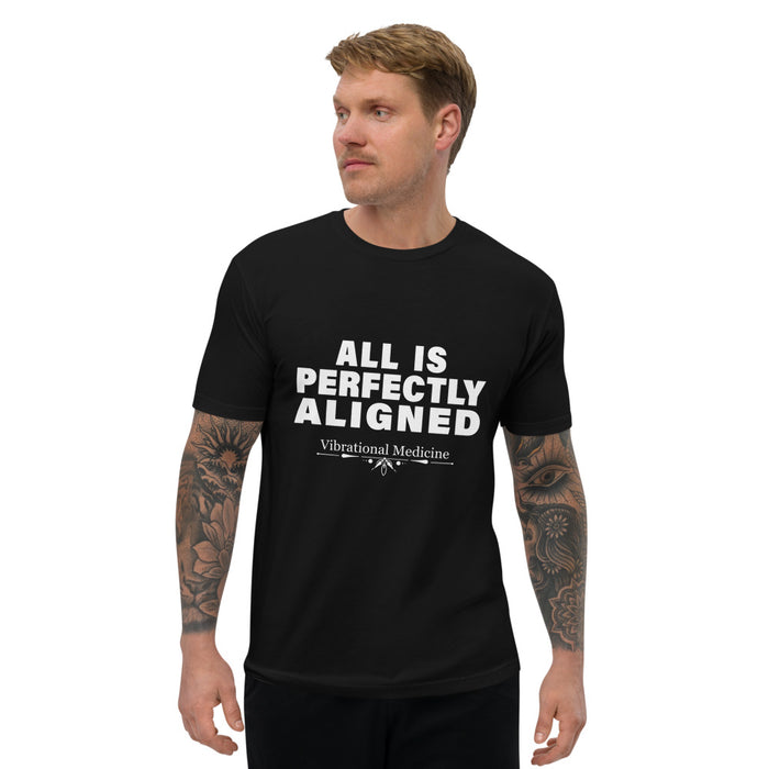 All Is Perfectly Aligned (Black) Short Sleeve T-shirt