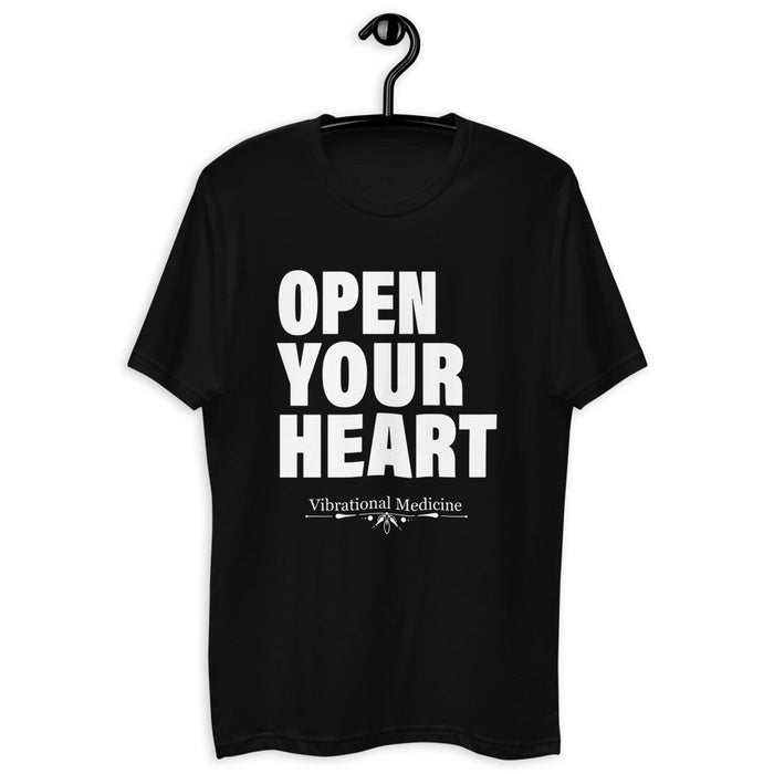 Open Your Heart (Black) Short Sleeve T-shirt