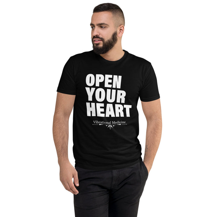 Open Your Heart (Black) Short Sleeve T-shirt