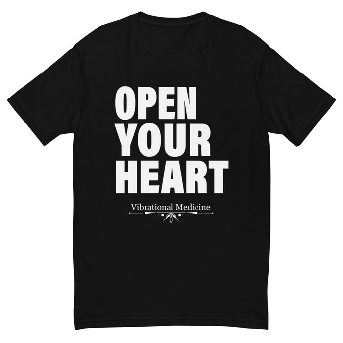 Open Your Heart (Black) Short Sleeve T-shirt