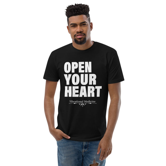 Open Your Heart (Black) Short Sleeve T-shirt