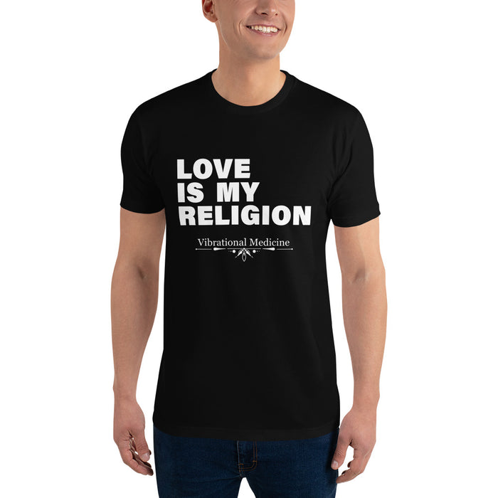 Love Is My Religion (Black) Short Sleeve T-shirt