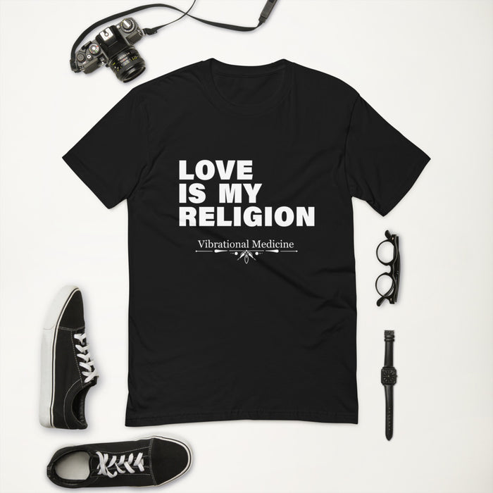 Love Is My Religion (Black) Short Sleeve T-shirt