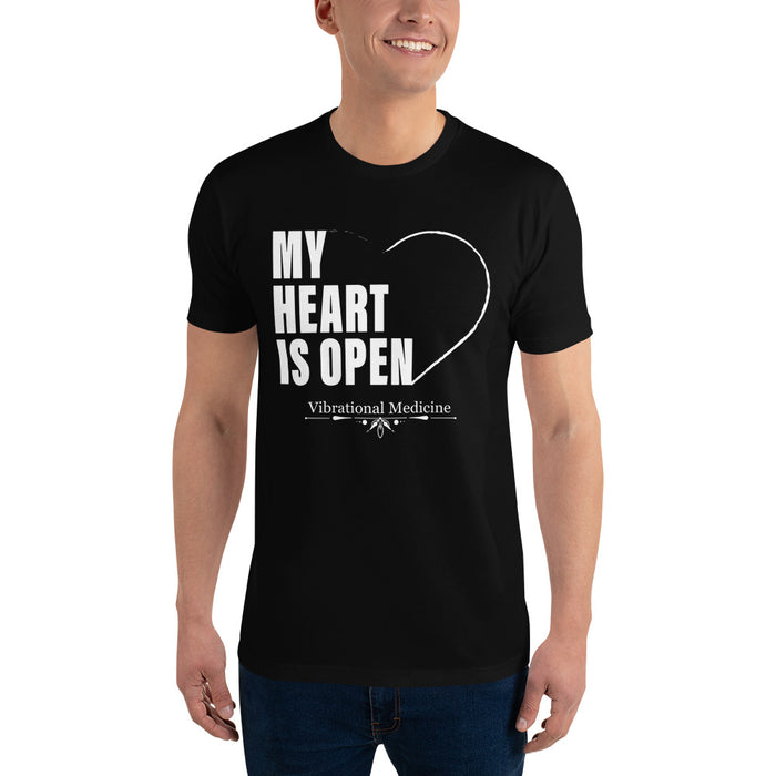 My Heart Is Open (Black) Short Sleeve T-shirt