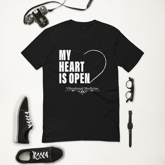 My Heart Is Open (Black) Short Sleeve T-shirt