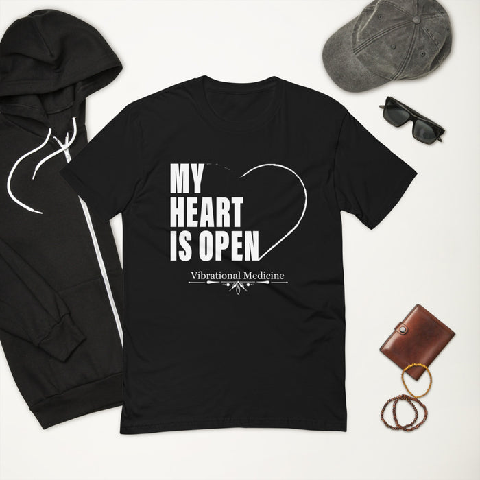 My Heart Is Open (Black) Short Sleeve T-shirt