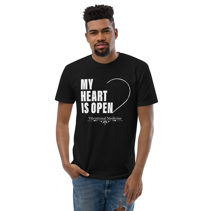 My Heart Is Open (Black) Short Sleeve T-shirt