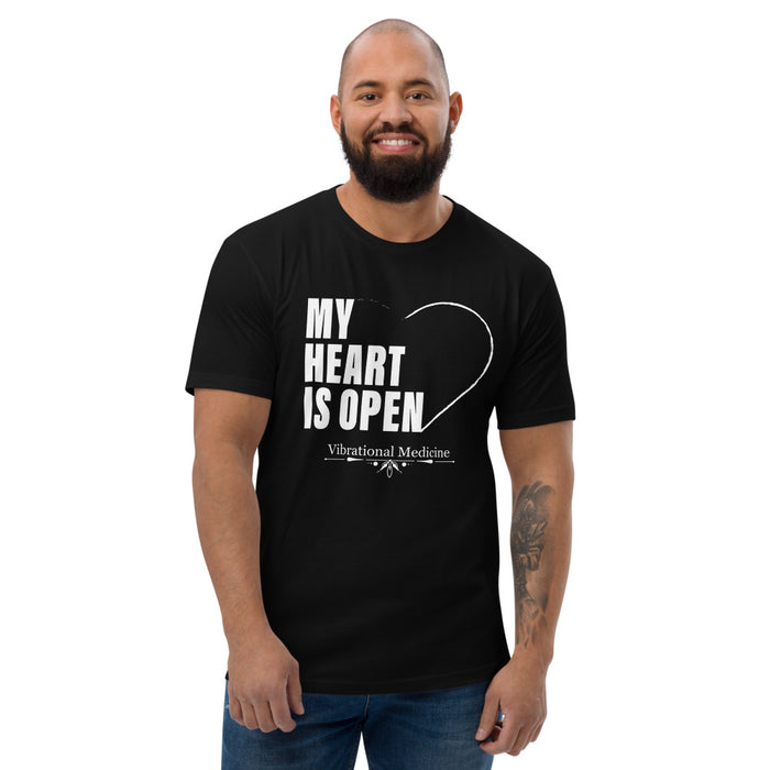 My Heart Is Open (Black) Short Sleeve T-shirt