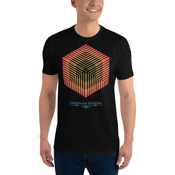 Hexacube (Black) Short Sleeve T-shirt