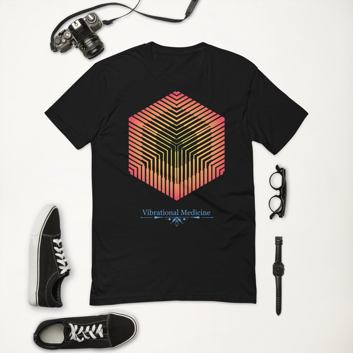 Hexacube (Black) Short Sleeve T-shirt