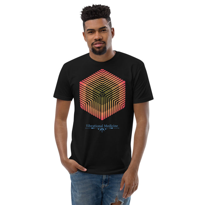 Hexacube (Black) Short Sleeve T-shirt