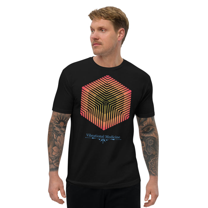 Hexacube (Black) Short Sleeve T-shirt