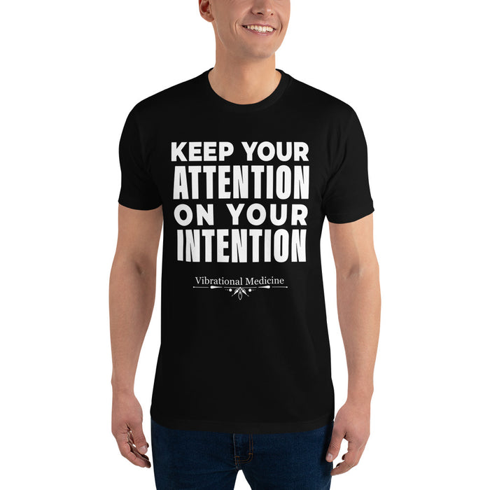 Keep Your Attention On Your Intention (Black) Short Sleeve T-shirt