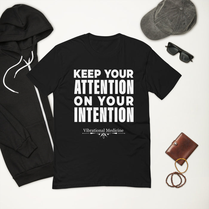 Keep Your Attention On Your Intention (Black) Short Sleeve T-shirt